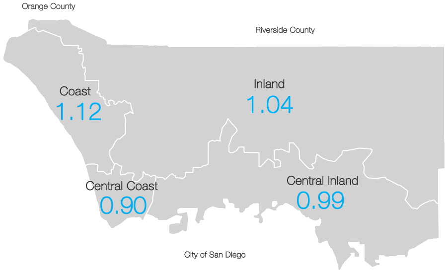 Map of North County San Diego